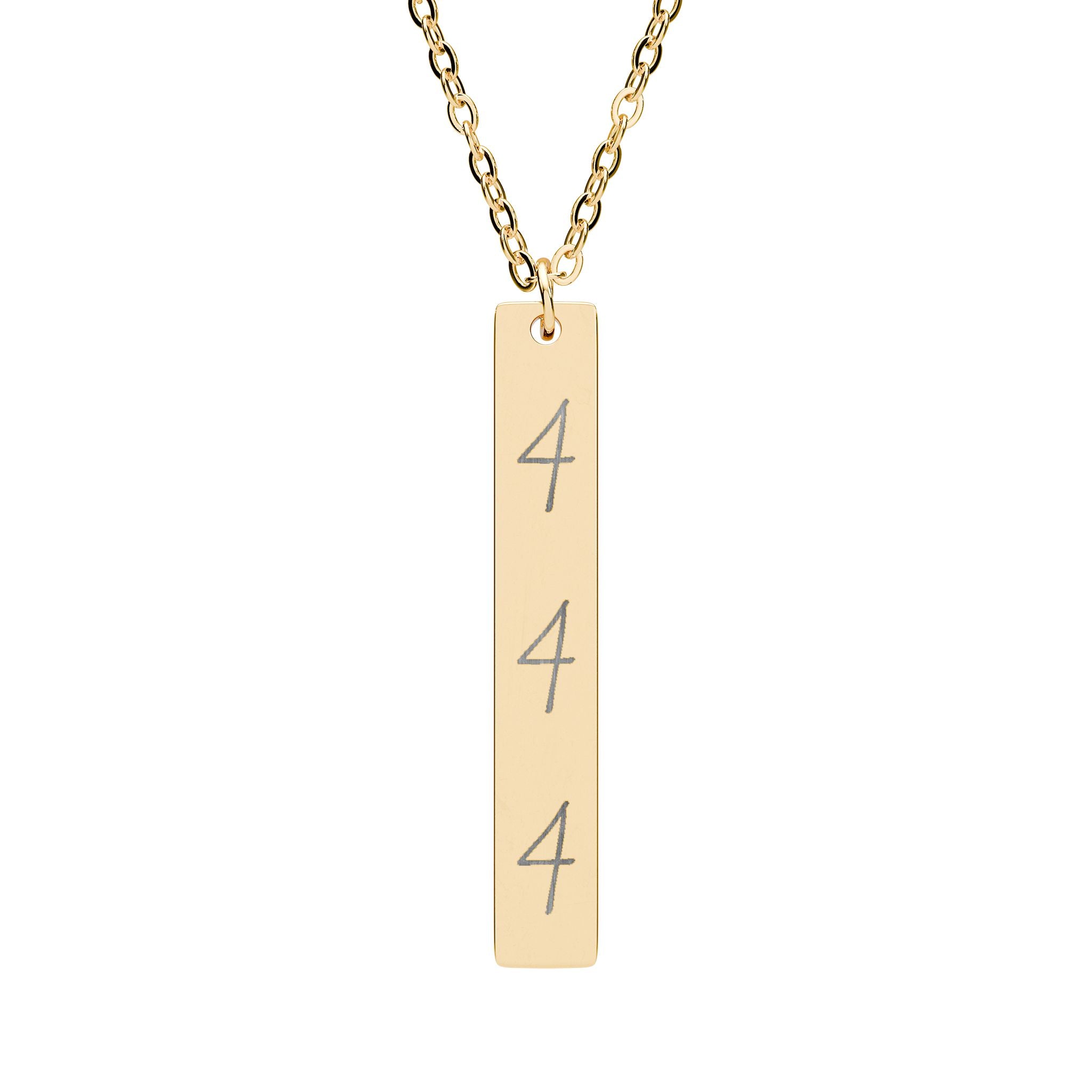Angel Number 444 Necklace (Engraving)
