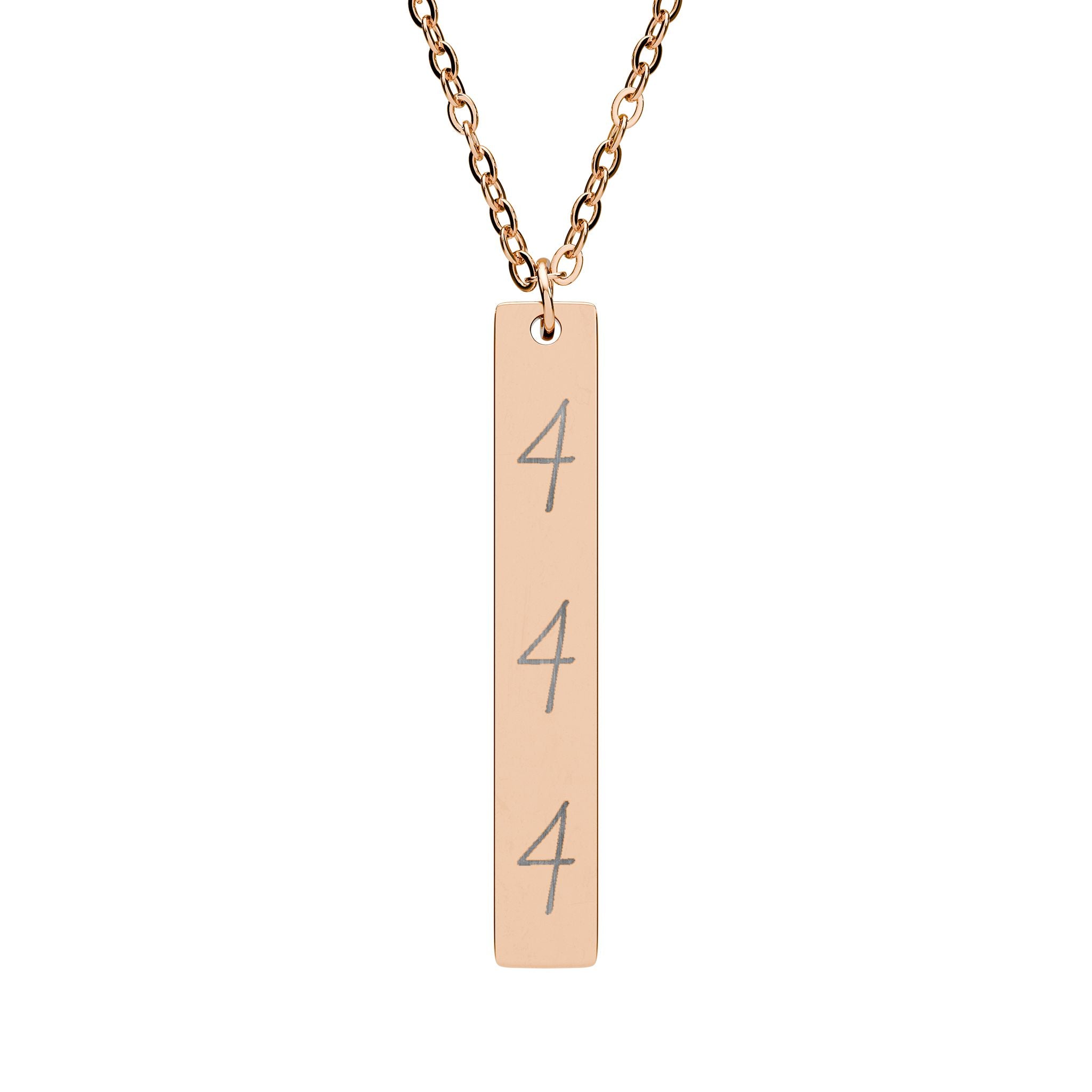 Angel Number 444 Necklace (Engraving)