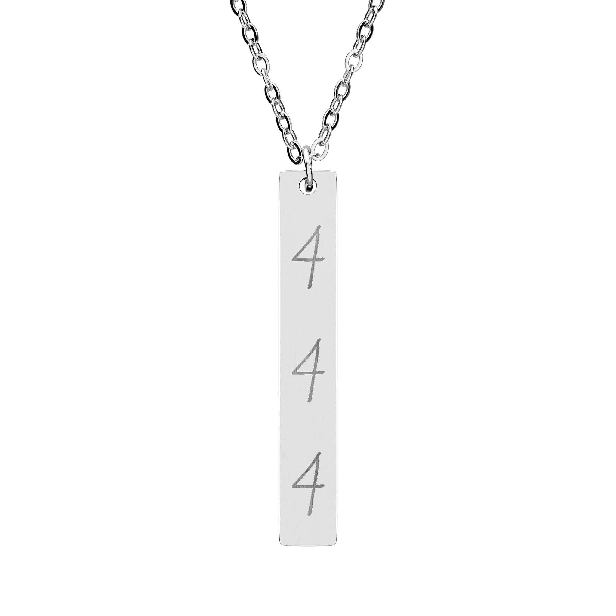 Angel Number 444 Necklace (Engraving)